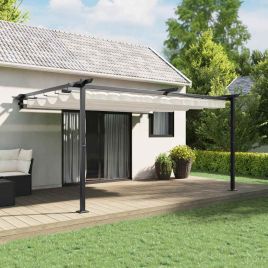 LUWOD Gazebo 400x300x200 cm Polyester - Cream