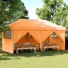 ARVFORD Foldable Party Tent Pop-Up with 4 Sidewalls - Orange