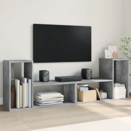TV Cabinets 2 pcs Concrete Grey 75x30x50 cm Engineered Wood
