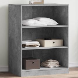 Wardrobe Concrete Grey 77x48x102 cm Engineered Wood - vid-840824