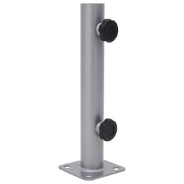 ASLGLEN Parasol Base for Dia 32/34/38 mm Pole Steel - Silver