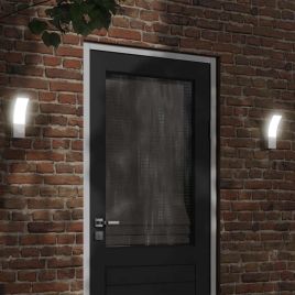 CRBURY Outdoor LED Wall Lights 2pcs Die-cast Aluminium - White