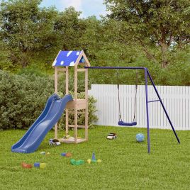 CAOMERE Outdoor Playset Solid Wood - Pine
