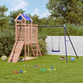 CAOMERE Outdoor Playset Solid Douglas Wood
