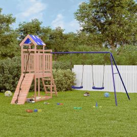 CAOMERE Outdoor Playset Solid Douglas Wood
