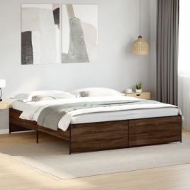 Bedframe Brown Oak 200x200cm