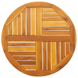 Table Top 70x2 cm Round Solid Wood Acacia