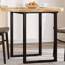 Table Top Round 90x4 cm Solid Wood Acacia - vid-4008693