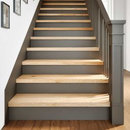 Stair Treads 8 Pieces Untreated 90x25x2 cm Solid Wood Oak