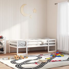 Kids Bedframe White 80x200cm Solid Wood Pine