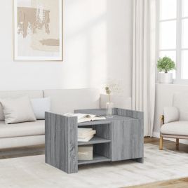 Coffee Table Grey Sonoma 80x50x50 cm Engineered Wood - vid-848358