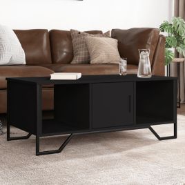 Coffee Table Black 100x51x40 cm Engineered Wood - vid-848489
