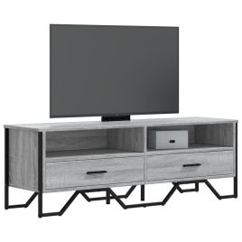 TV Cabinet Grey Sonoma 122x34x41 cm Engineered Wood - vid-848582