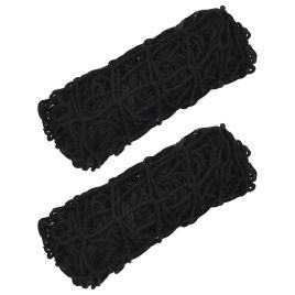 Hay Nets 2 pcs Rectangular Black 75x50 cm PP