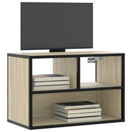 TV Cabinet Sonoma Oak 60x31x39.5 cm Engineered Wood and Metal
