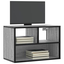 TV Cabinet Grey Sonoma 60x31x39.5 cm Engineered Wood and Metal