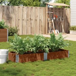 Garden Planter Brown 150x50 cm Solid Wood Pine - vid-3295406