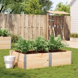 Garden Planter 150x100 cm Solid Wood Pine - vid-3295415