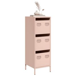Highboard Pink 39x35x103.5 cm Steel