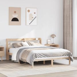 Bedframe 135x190cm Double Solid Wood Pine