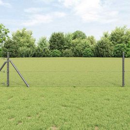Hexagon Fence Grey 0.4x25 m Steel