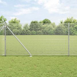 Welded Wire Fence with 13 Spike Posts 1.4x25 m Galvanised Steel