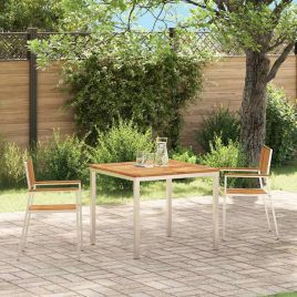 FAIFORD Garden Chair 2 pcs 56x54.5x87 cm Acacia Wooden - Brown