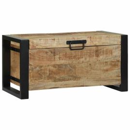 Storage Chests 60x30x30cm Solid Mango Wood and Metal