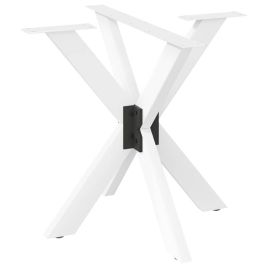 TILUX Dining Table Leg Spider Shape 85x85x(72-73) cm Steel - White