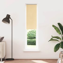 Roller Blind Blackout Beige 60x210 cm Fabric Width 55.7 cm Polyester