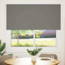 Roller Blind Blackout Grey 160x130 cm Fabric Width 156.6 cm Polyester