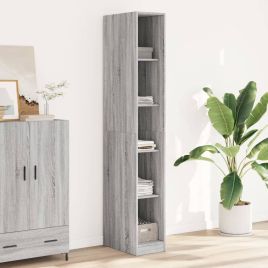 Wardrobe Grey Sonoma 30x50x200 cm Engineered Wood - vid-3307707