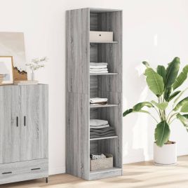 Wardrobe Grey Sonoma 50x50x200 cm Engineered Wood - vid-3307716