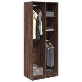 Wardrobe Brown Oak 80x50x200 cm Engineered Wood - vid-3307762