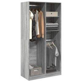 Wardrobe Grey Sonoma 100x50x200 cm Engineered Wood - vid-3307770