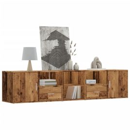 Corner Cabinet Old Wood 200x40x45 cm Engineered Wood