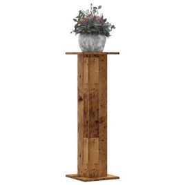 OROAK Plant Stands 2 pcs 30x30x95 cm Wooden - Old Wood