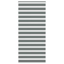 Zebra Blind Dark Grey 105x200 cm Fabric Width 100.9 cm Polyester