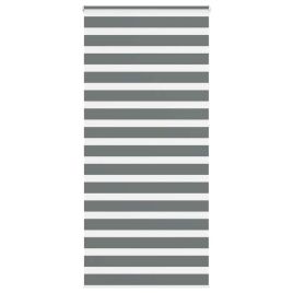 Zebra Blind Dark Grey 95x230 cm Fabric Width 90.9 cm Polyester