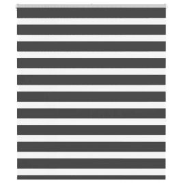 Zebra Blind Black 125x150 cm Fabric Width 120.9 cm Polyester