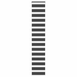 Zebra Blind Black 50x200 cm Fabric Width 45.9 cm Polyester