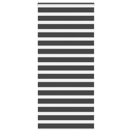 Zebra Blind Black 100x200 cm Fabric Width 95.9 cm Polyester
