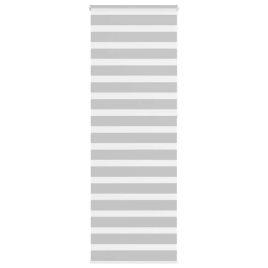 Zebra Blind Light Grey 80x230 cm Fabric Width 75.9 cm Polyester
