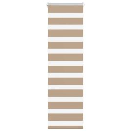 Zebra Blind Sand Brown 50x100 cm Fabric Width 45.9 cm Polyester