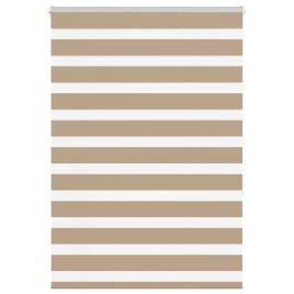 Zebra Blind Sand Brown 105x150 cm Fabric Width 100.9 cm Polyester