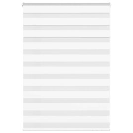 Zebra Blind White 110x100 cm Fabric Width 105.9 cm Polyester