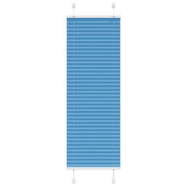 Pleated Blind Blue 45x100 cm Fabric Width 44.4 cm Polyester