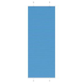 Pleated Blind Blue 80x200 cm Fabric Width 79.4 cm Polyester