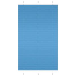 Pleated Blind Blue 115x200 cm Fabric Width 114.4 cm Polyester