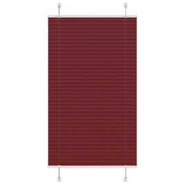 Pleated Blind Bordeaux Red 75x100 cm Fabric Width 74.4 cm Polyester